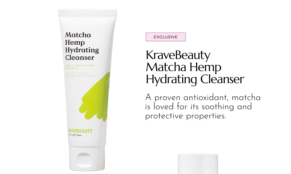 KraveBeauty Matcha Hemp Hydrating Cleanser