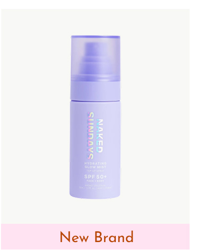 Naked Sundays SPF50+ Hydrating Glow Mist Setting Spray Sunscreen