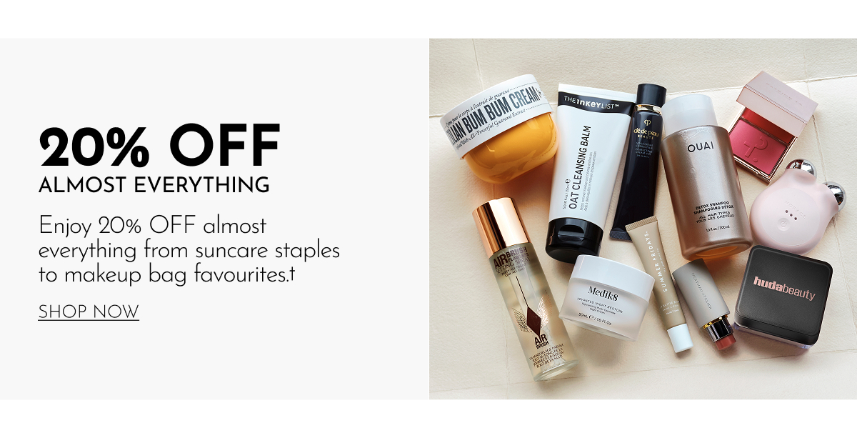 20% OFF ALMOST EVERYTHING