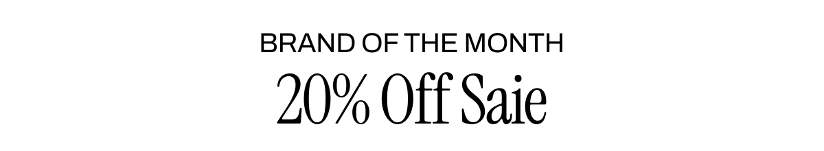 20% OFF SAIE