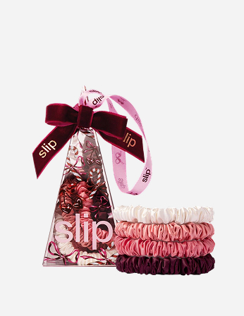 slip pure silk skinny scrunchie ornament - candy cane