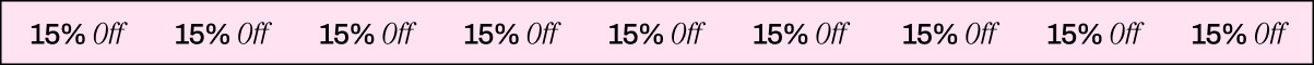 15% OFF