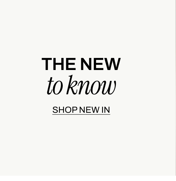 THE NEW TO KNOW