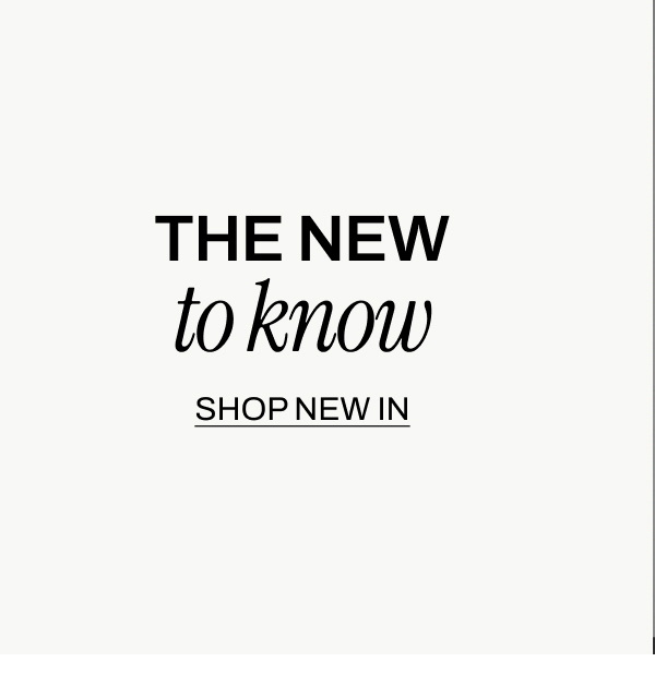 THE NEW TO KNOW