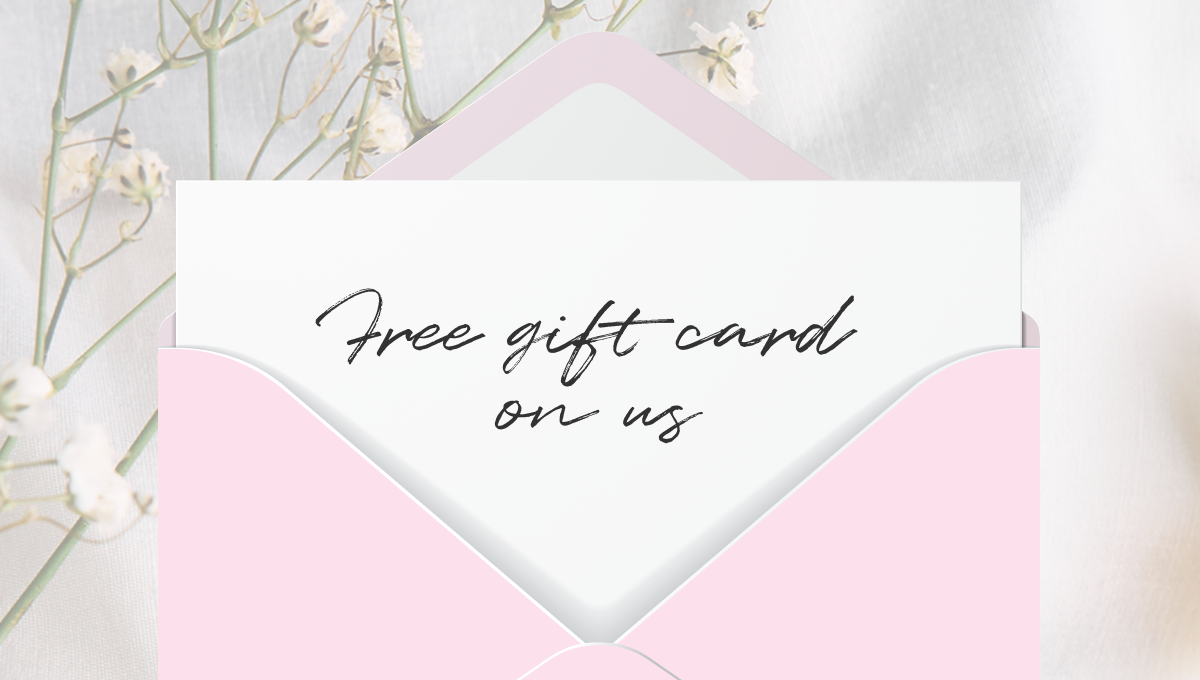 FREE GIFT CARD ON US