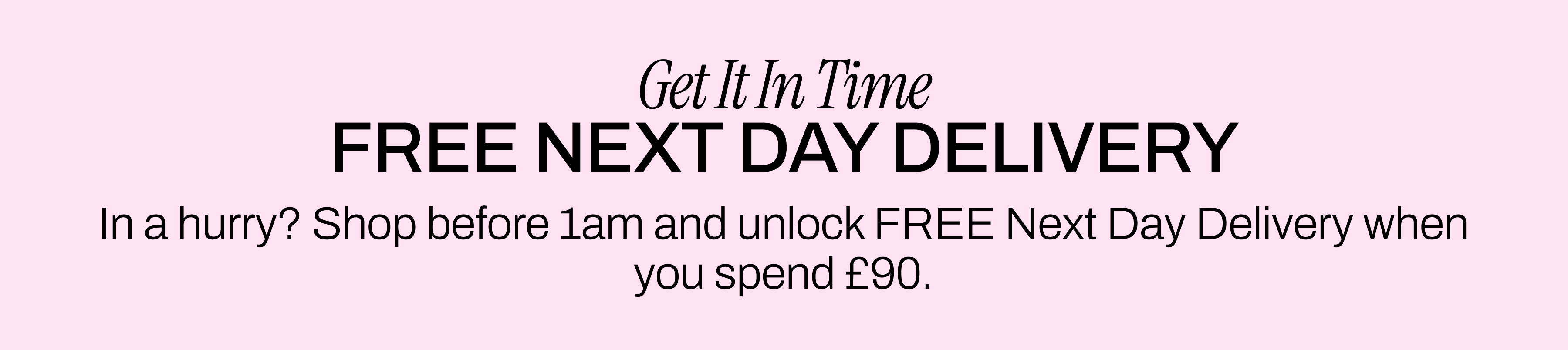Free Next Day Delivery