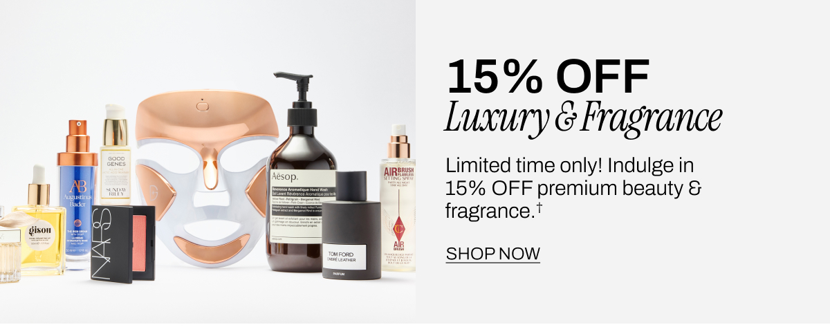 15% OFF Luxury & Fragrance