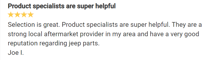 Product specialists are super helpful