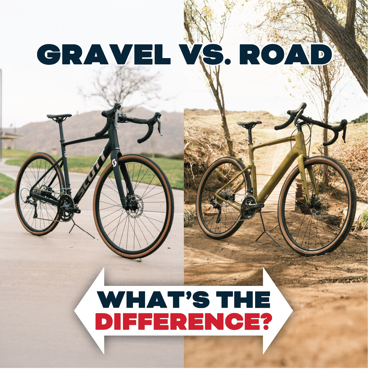 Gravel v road