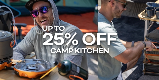 up to 25% off camp kitchen