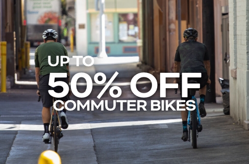 up to 50% off commuter bikes