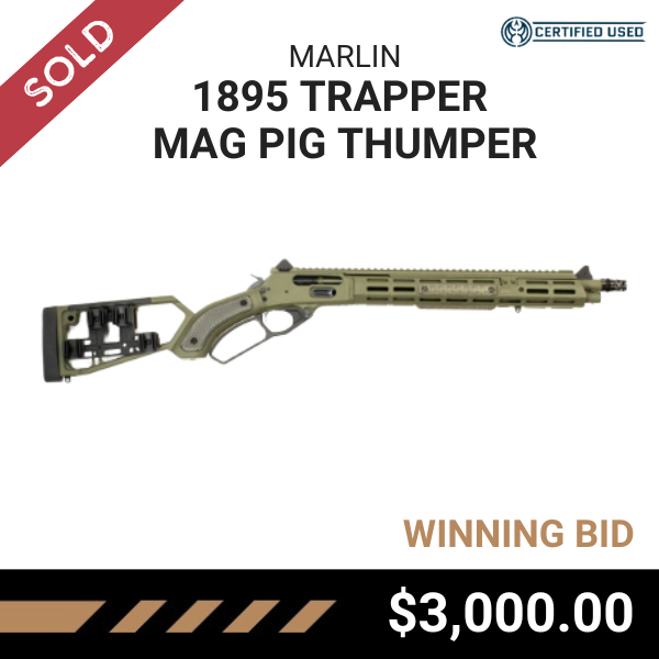 SOLD: MARLIN 1895 TRAPPER MAG PIG THUMPER
