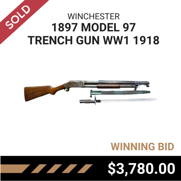 SOLD: WINCHESTER 1897 Model 97 Trench Gun WW1 1918