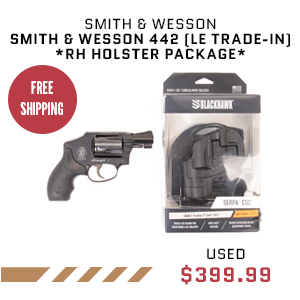 SMITH & WESSON 442 (LE TRADE-IN) *RH HOLSTER PACKAGE*