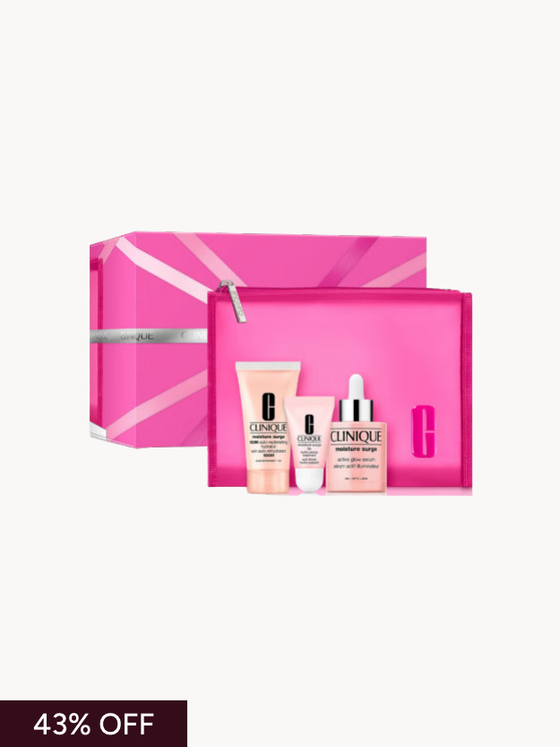 Clinique Moisture Surge Glow Serum Skincare Gift Set