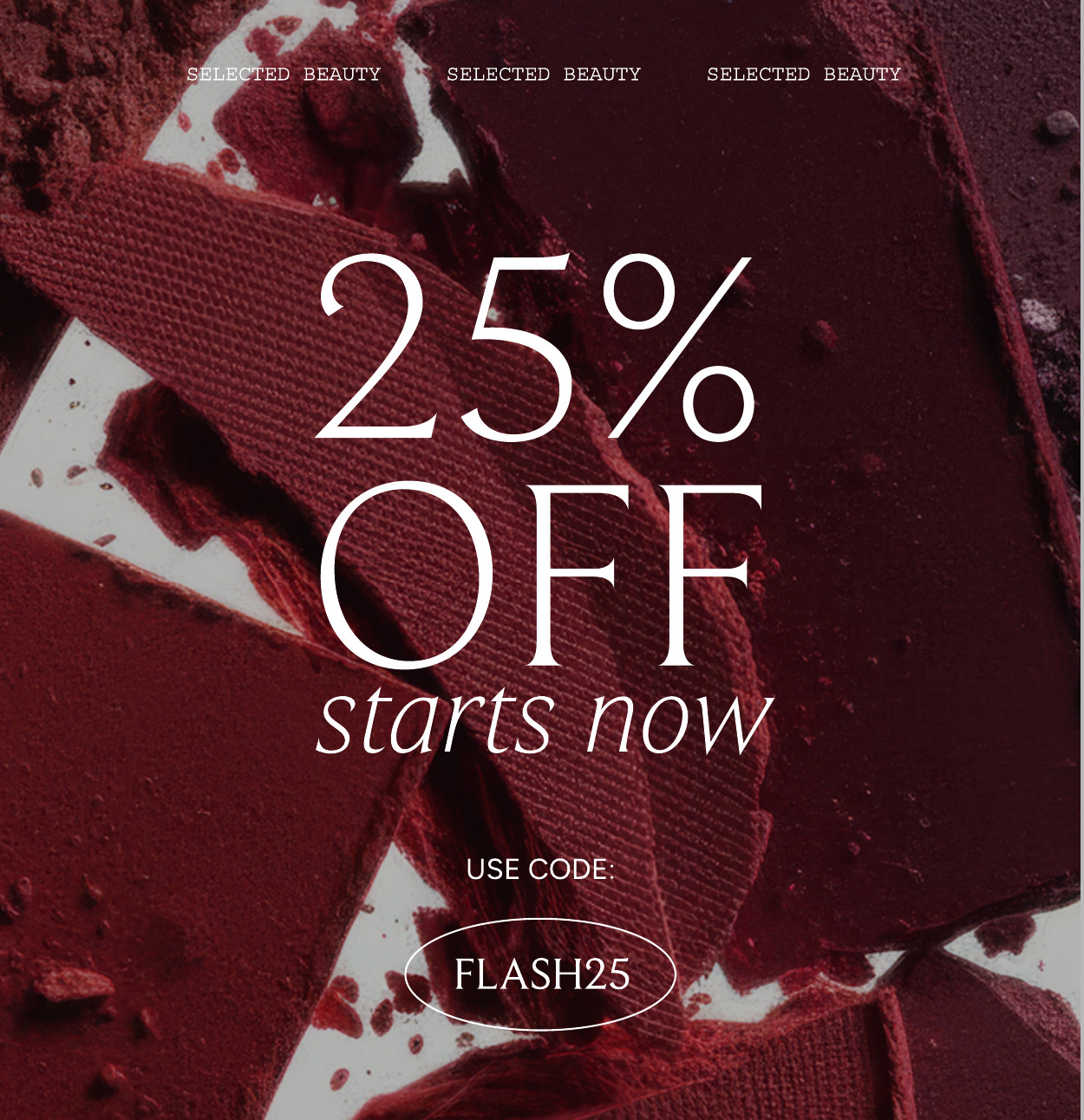 25 Percent Off selected