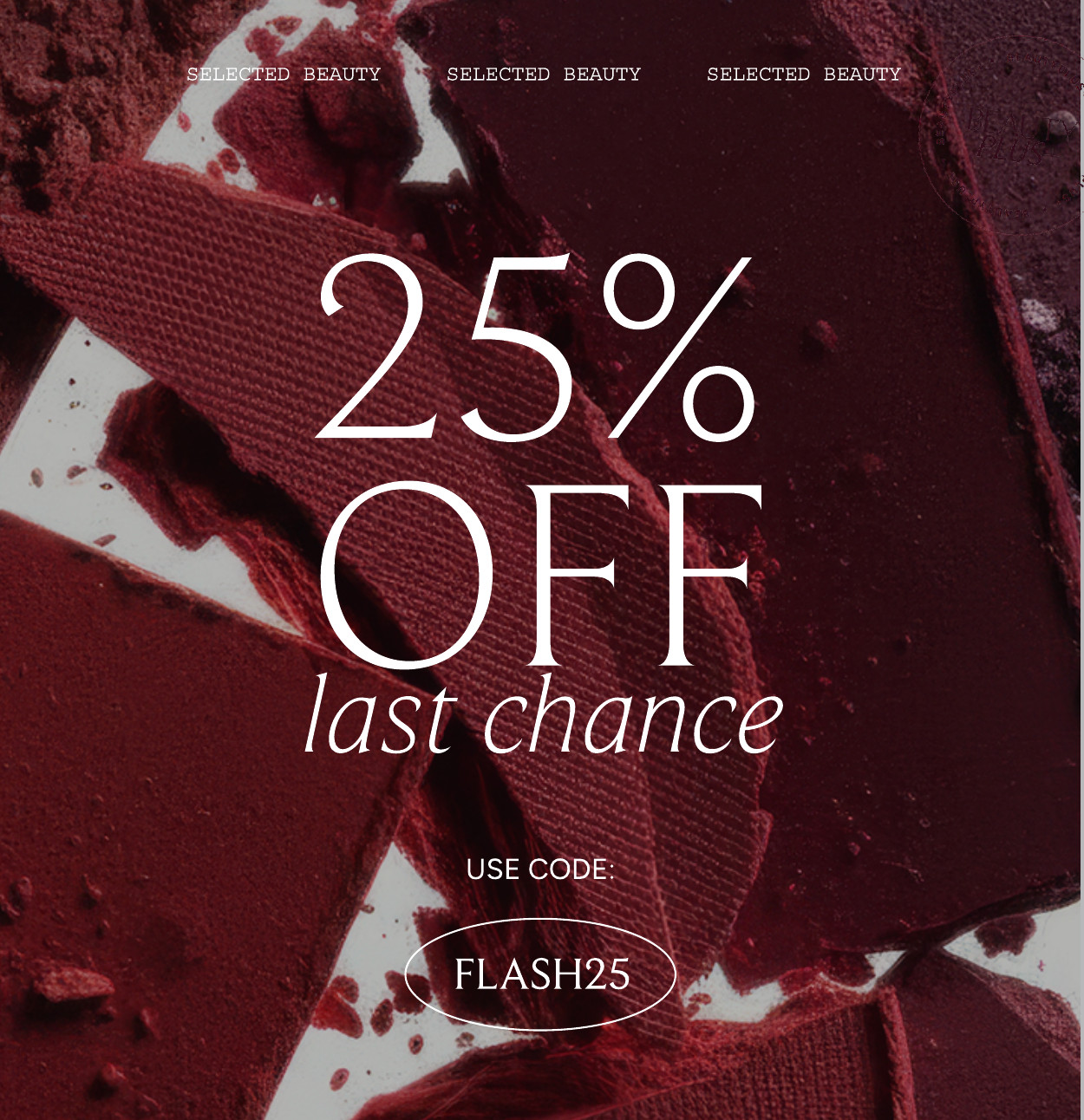 25 Percent Off selected
