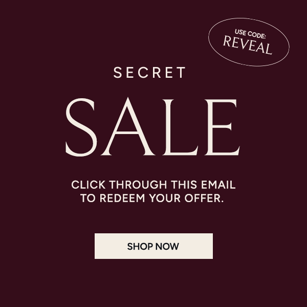 Secret Sale Code REVEAL