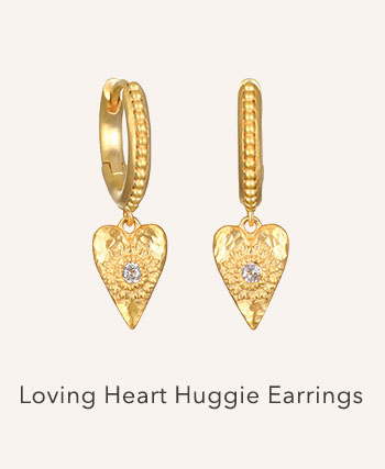 Loving Heart Huggie Earrings