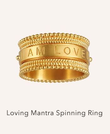 I Am Loved Spinning Mantra Ring
