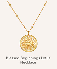 Blessed Beginnings Lotus Necklace