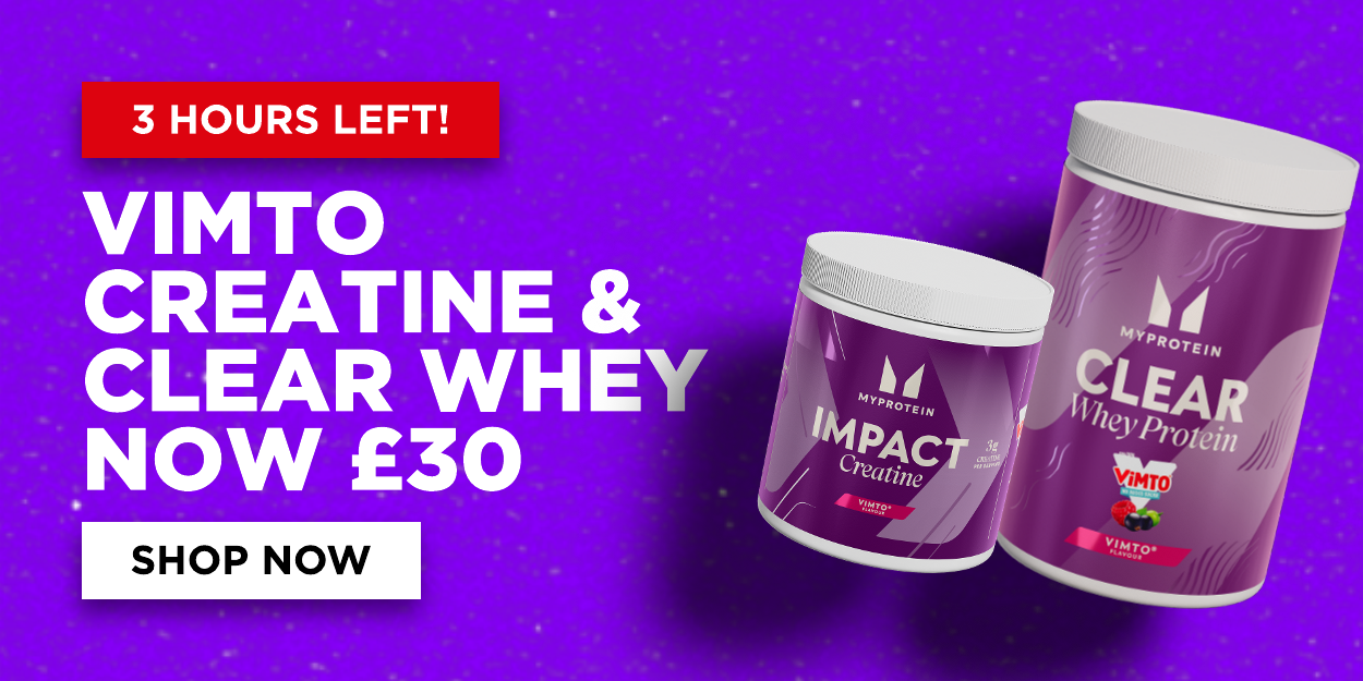 Vimto Creatine & Clear Whey now £30