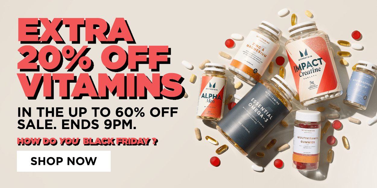 Extra 20% off ALL Vitamins