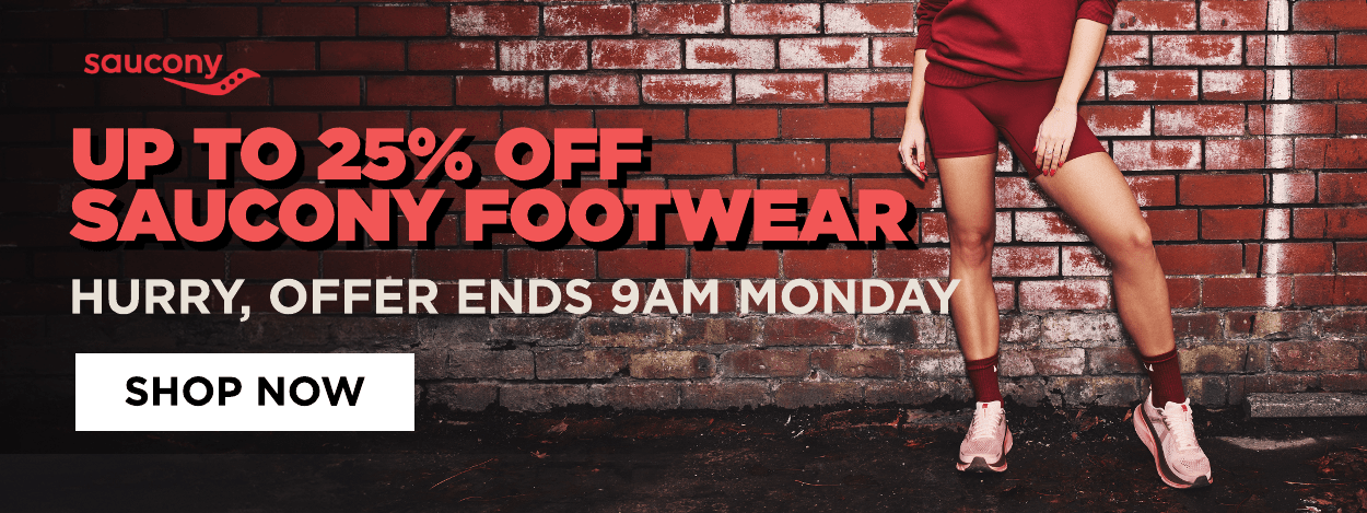 Up to 25% off Saucony Footwear