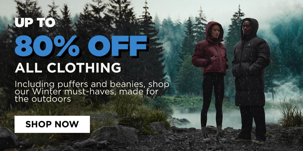 Up to 80% off all clothing