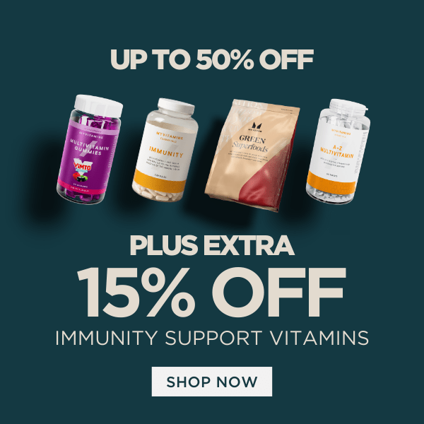 Extra 15% immunity support vitamins
