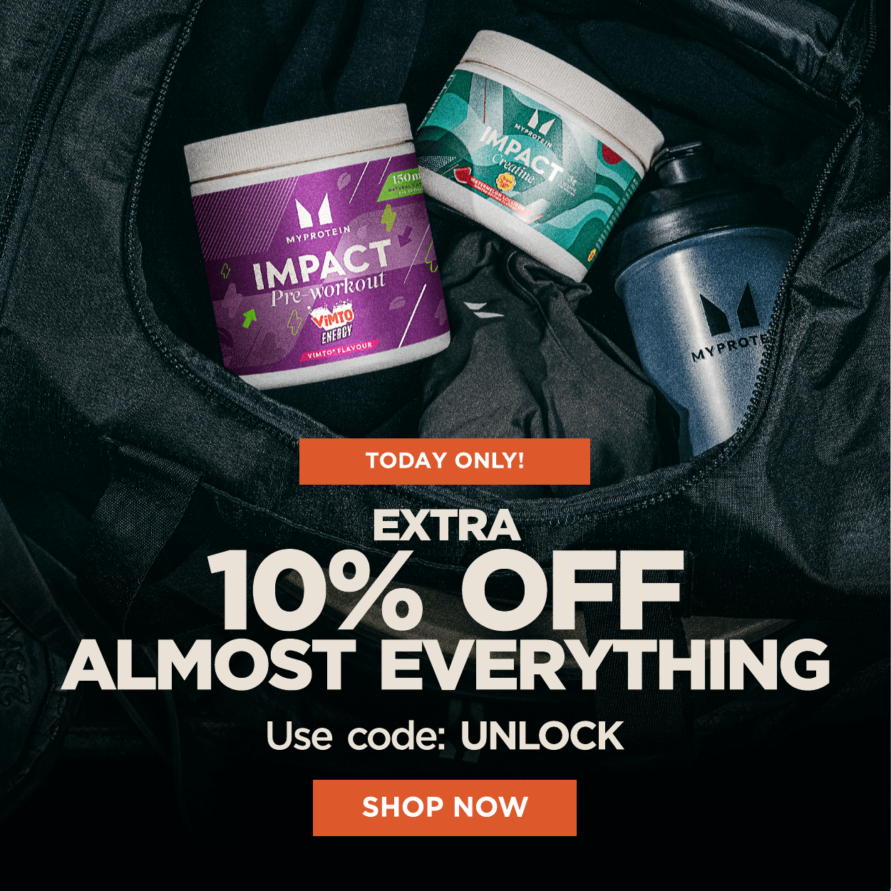 Today only! Extra 10% off almost everything