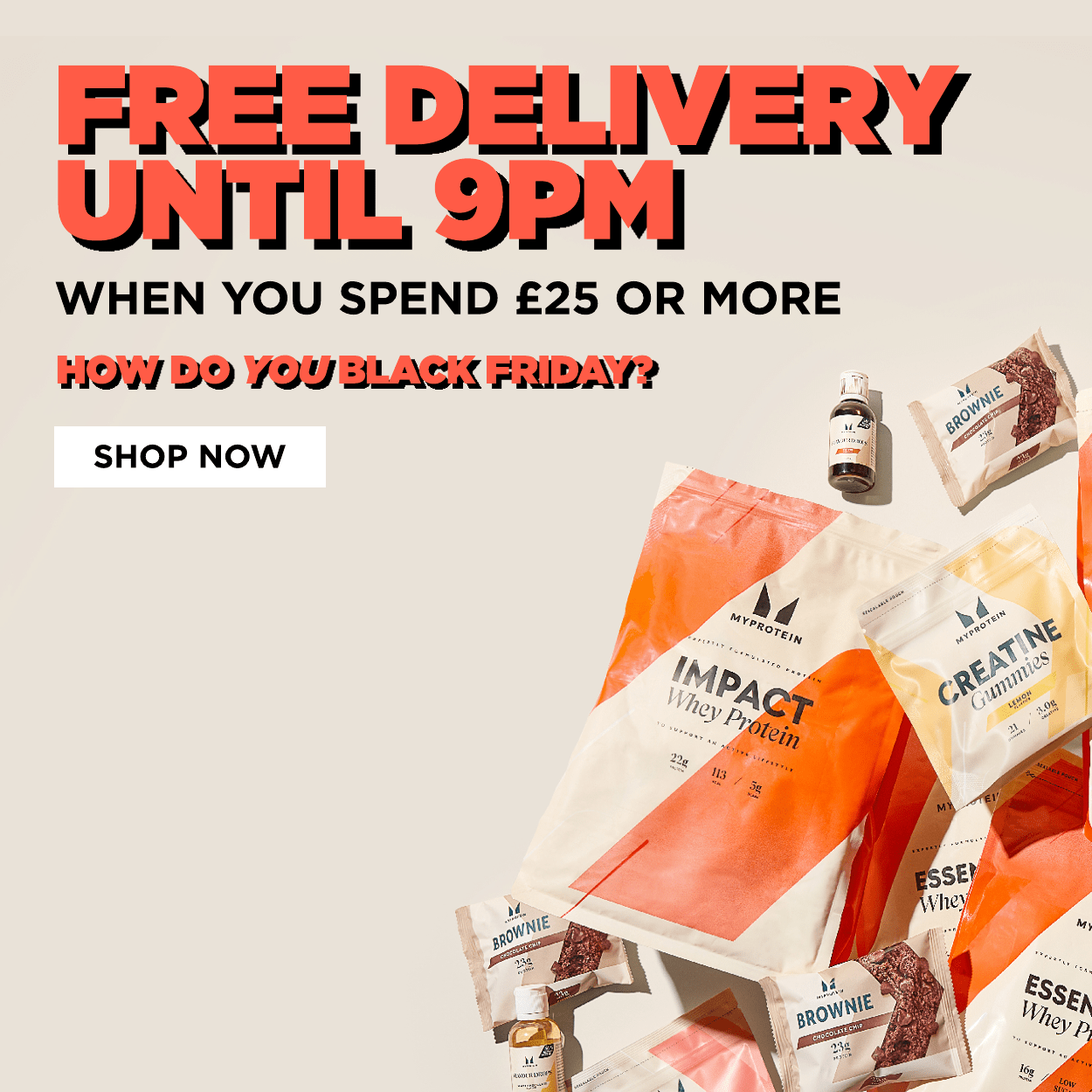 Free delivery when you spend £25 or more