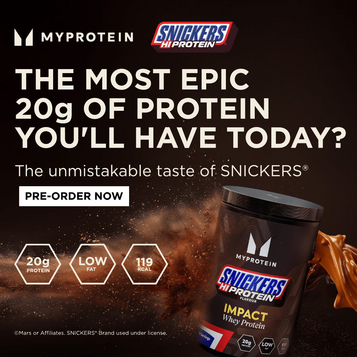 The unmistakable taste of SNICKERS