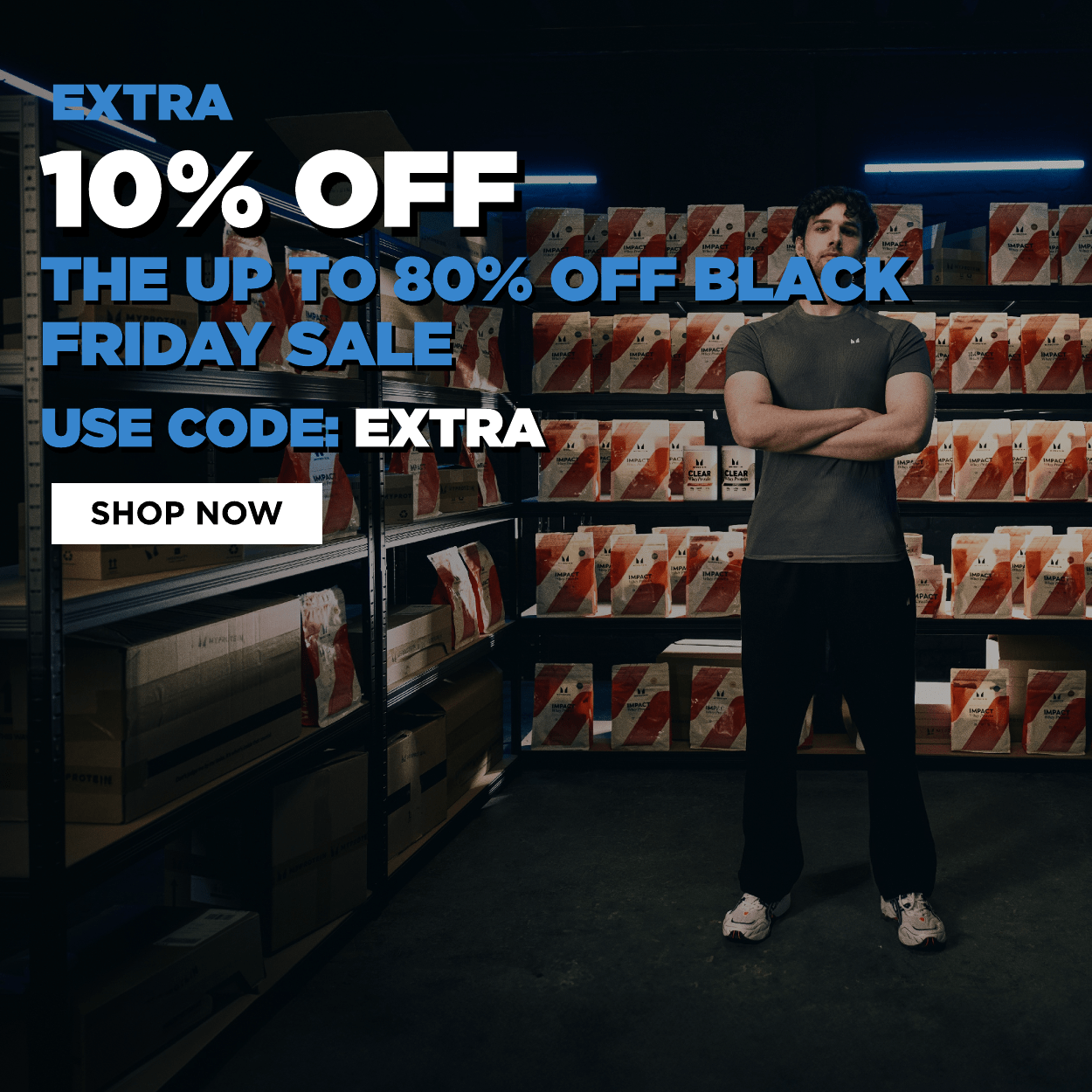 Extra 10% off the up to 80% off Black Friday sale