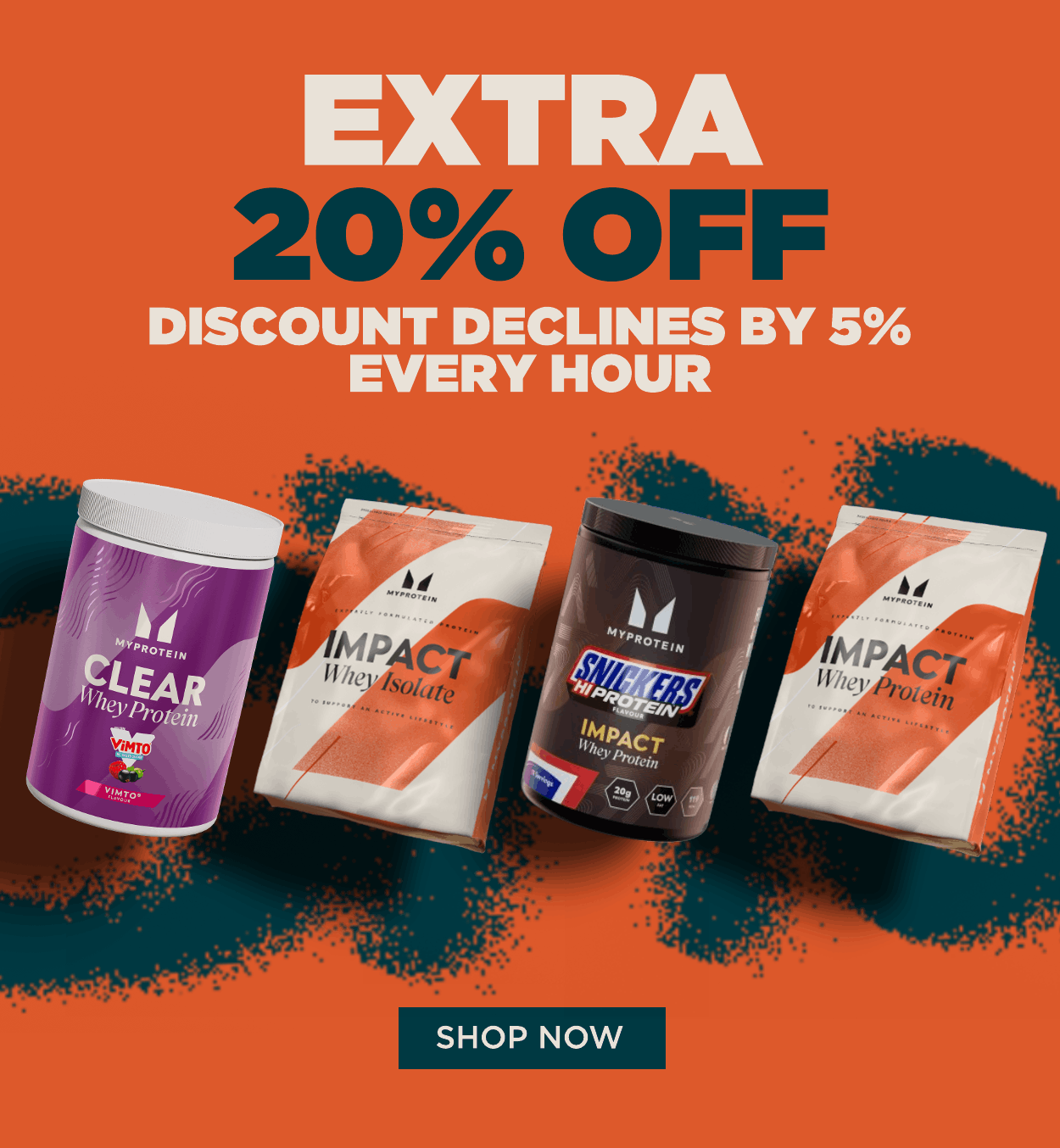EXTRA 20% OFF DECLINES EVERY HOUR