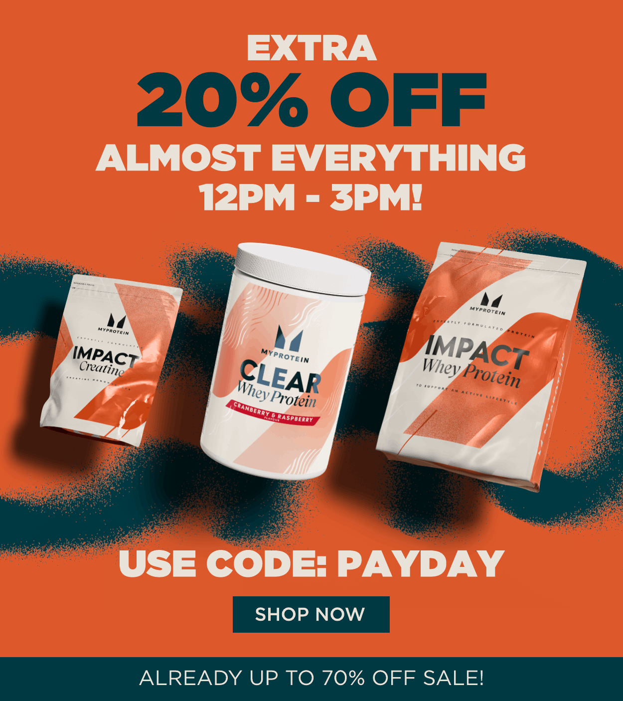 Extra 20% off almost everything until 3pm!