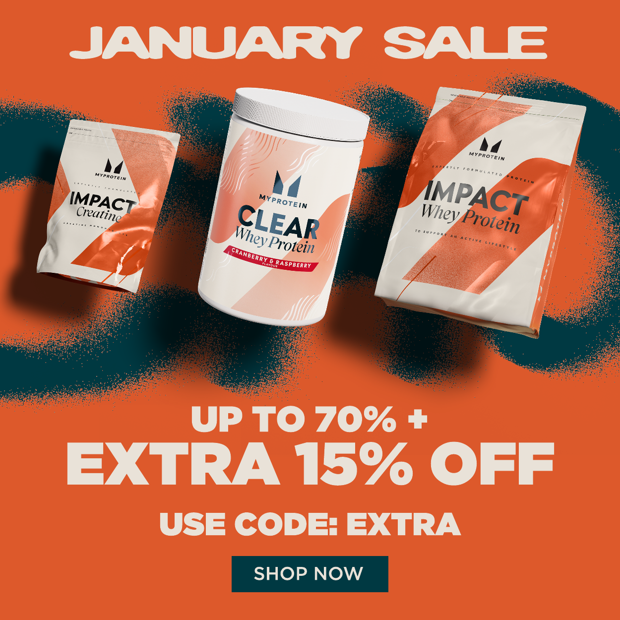 January sale: EXTRA 15% off use code EXTRA