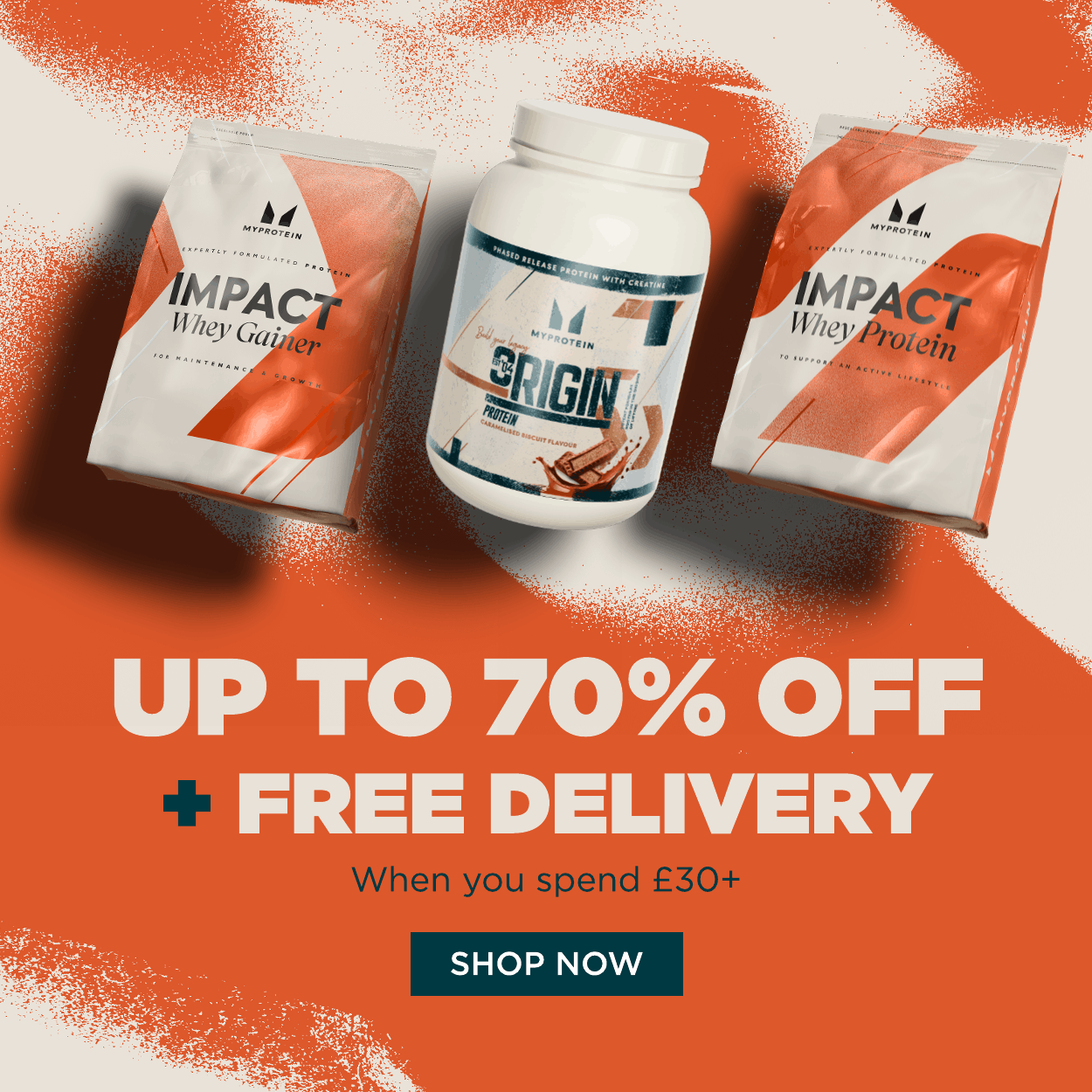 UP TO 70% OFF + FREE DELIVERY