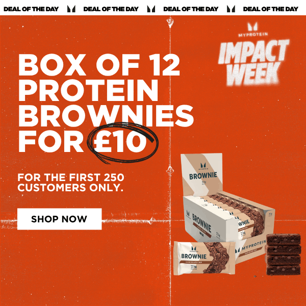 BOX OF 12 PROTEIN BROWNIES FOR £10