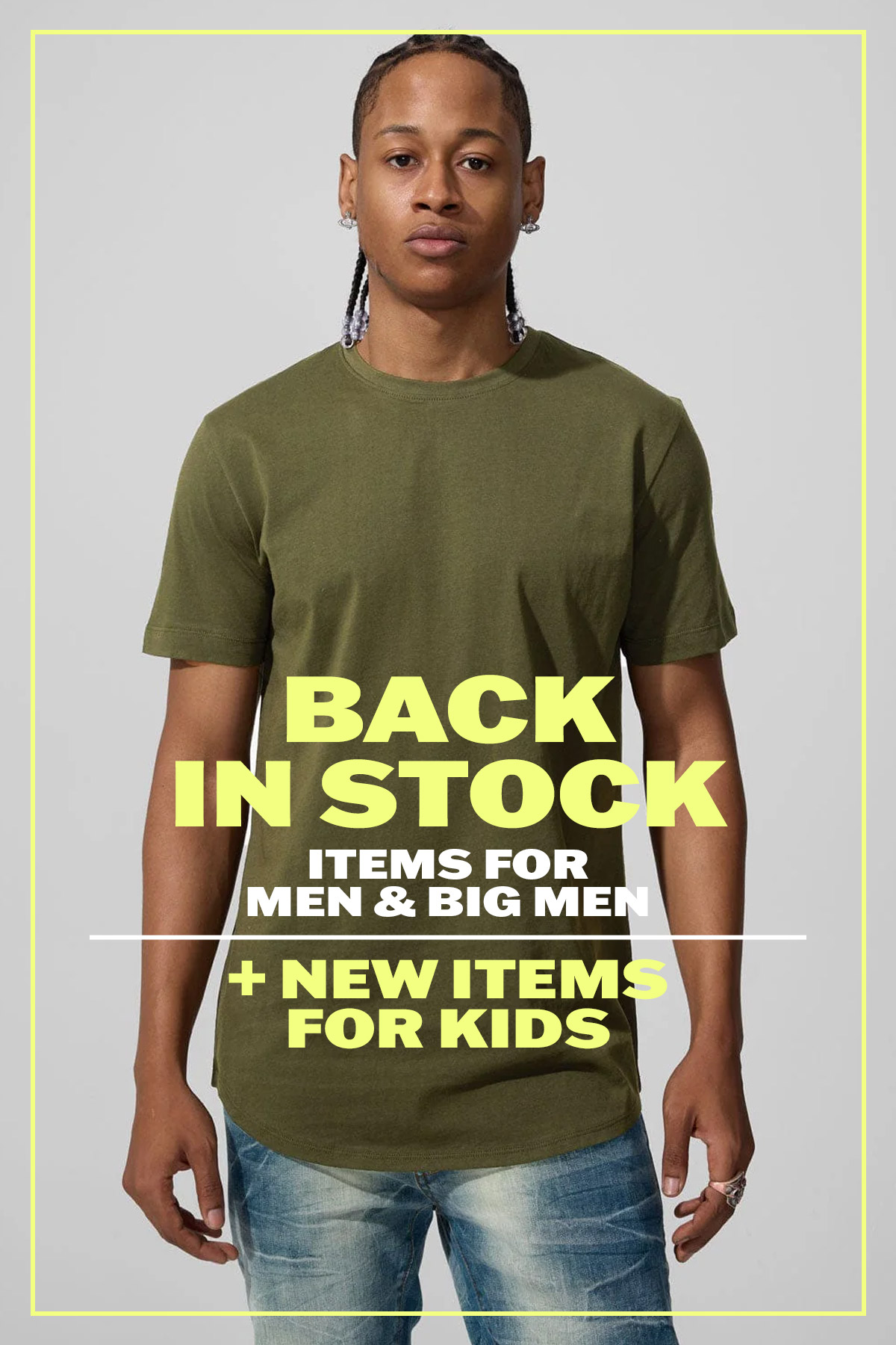 Back in Stock: Items for Men & Big Men
