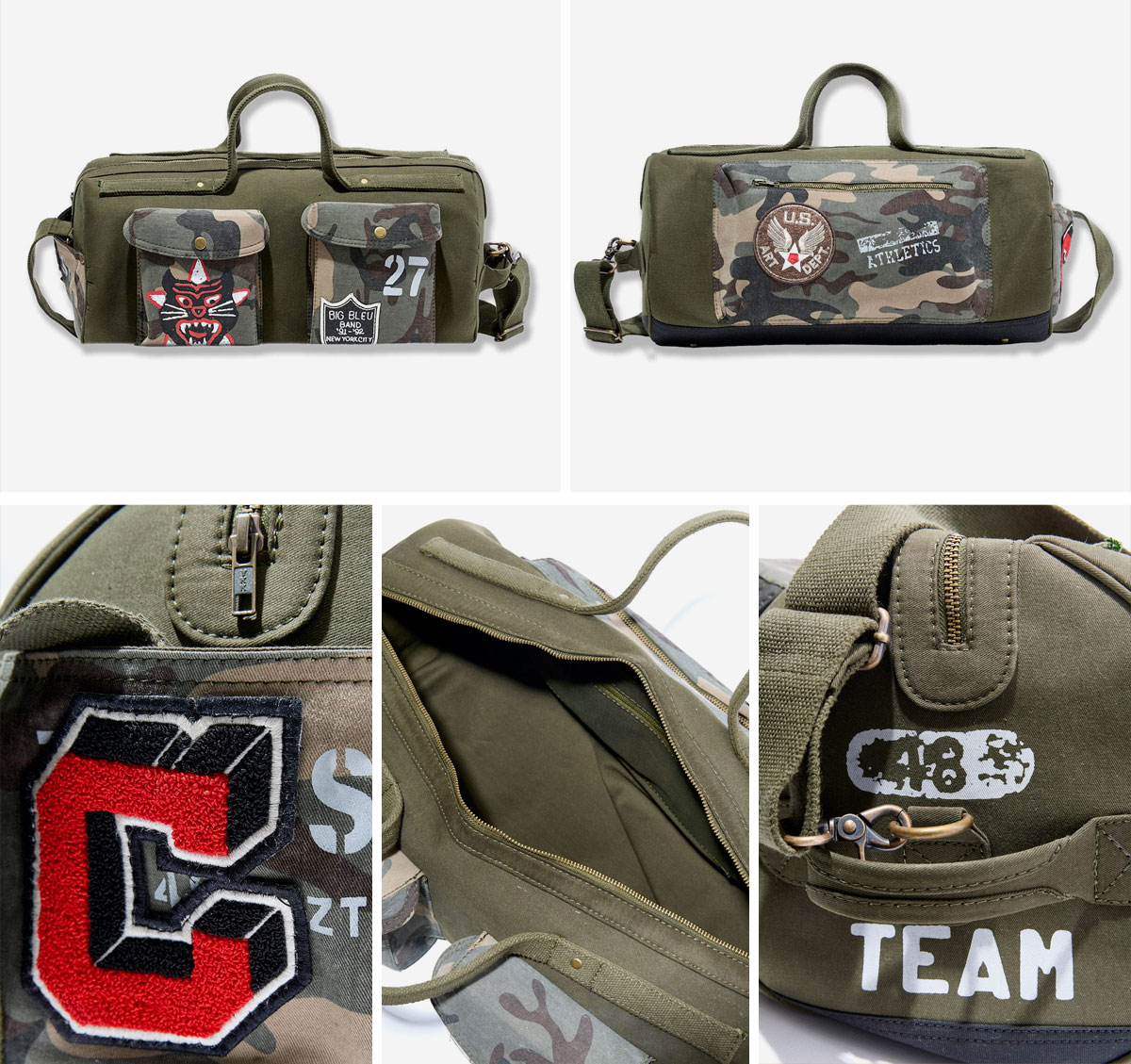 PURPLE HEART DUFFLE BAG (WOODLAND)