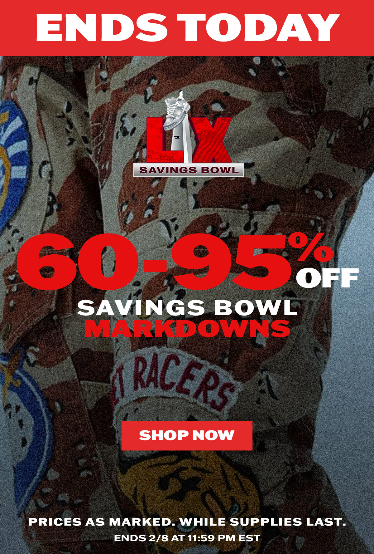 60-95% off Savings Bowl Markdowns