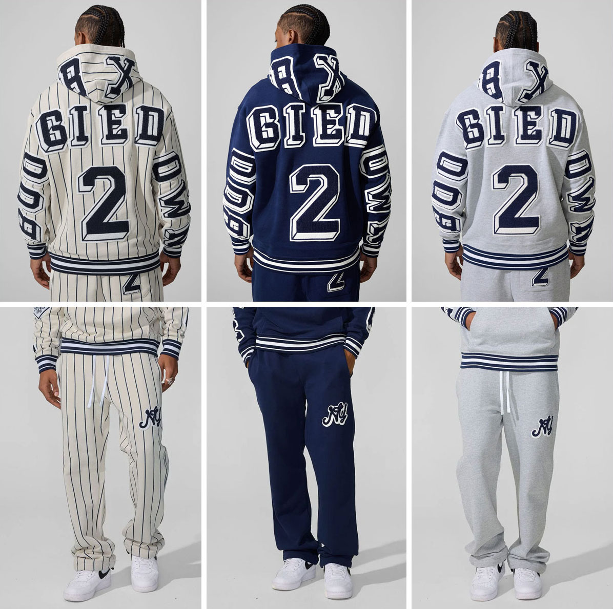 BOOGIE DOWN BX PULLOVER HOODIE AND BAGGY SWEATPANTS