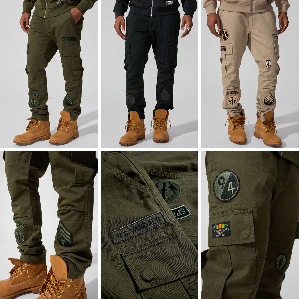 XAVIER - PRESTIGE TONAL CARGO PANTS