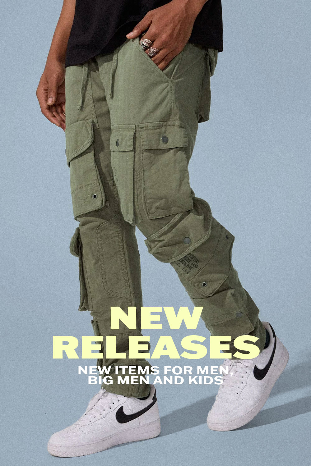 New items for Men, Big Men, and Kids