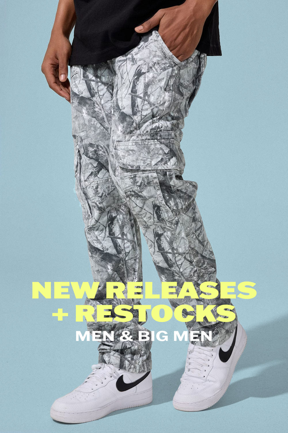 New Releases + Restocks: Men & Big Men