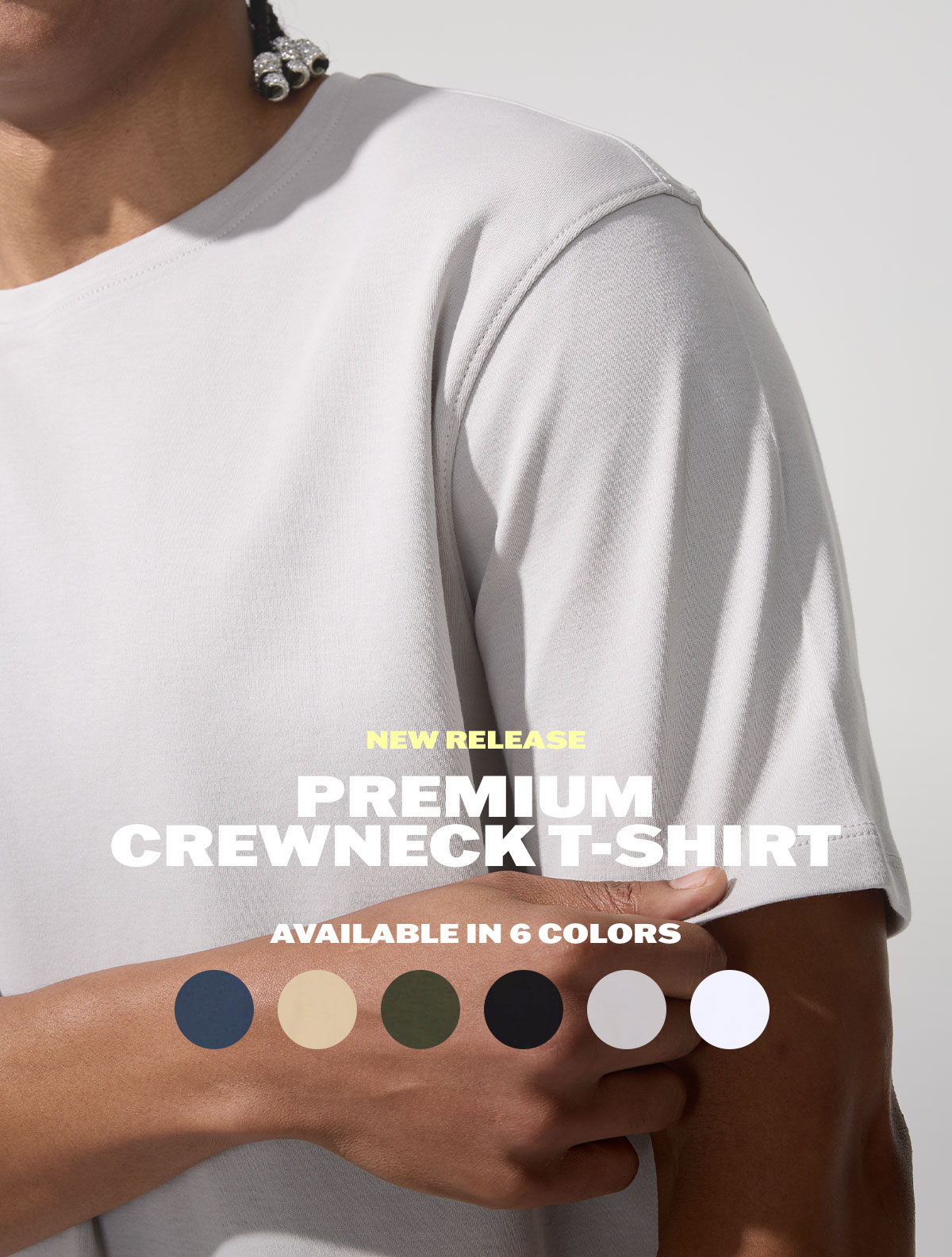 New Release: Premium Crewneck T-Shirt - Available in 6 colors