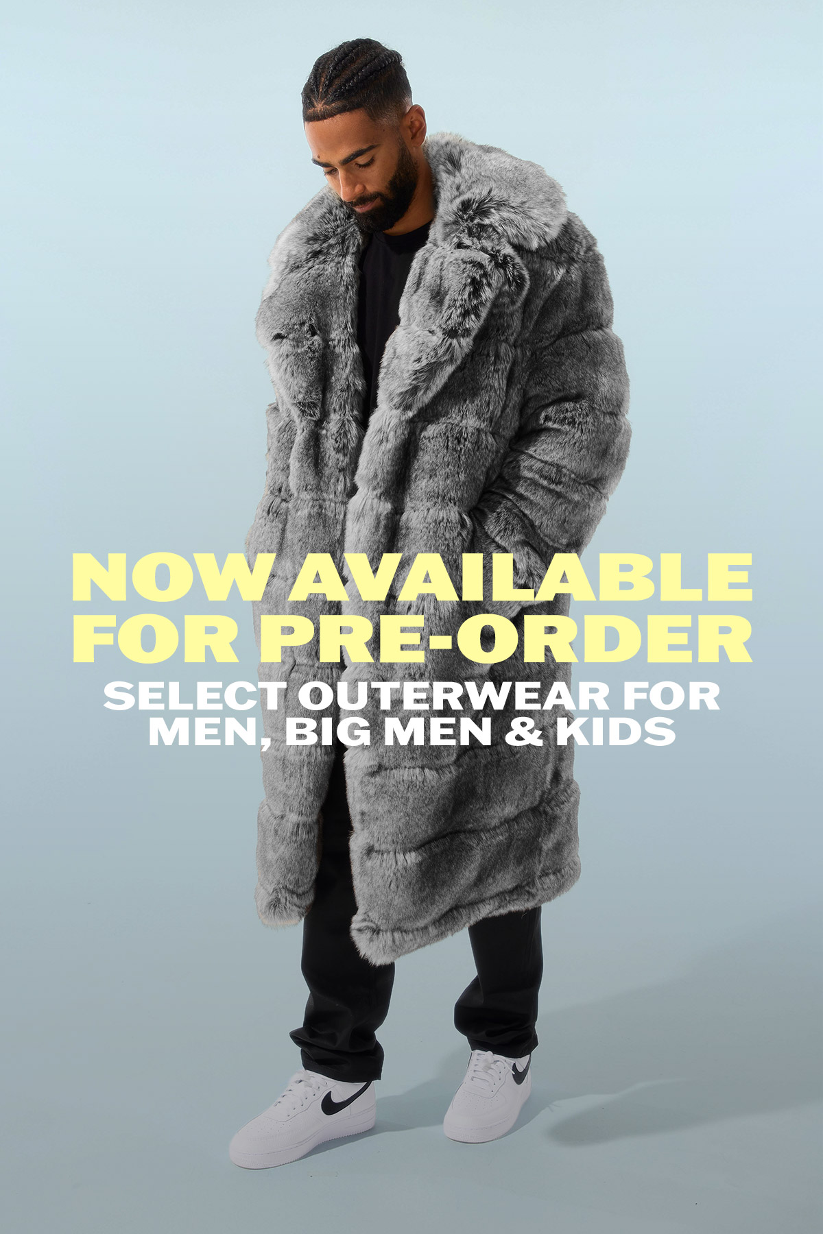 Now Available for Pre-Order: Select Outerwear for Men, Big Men, and Kids