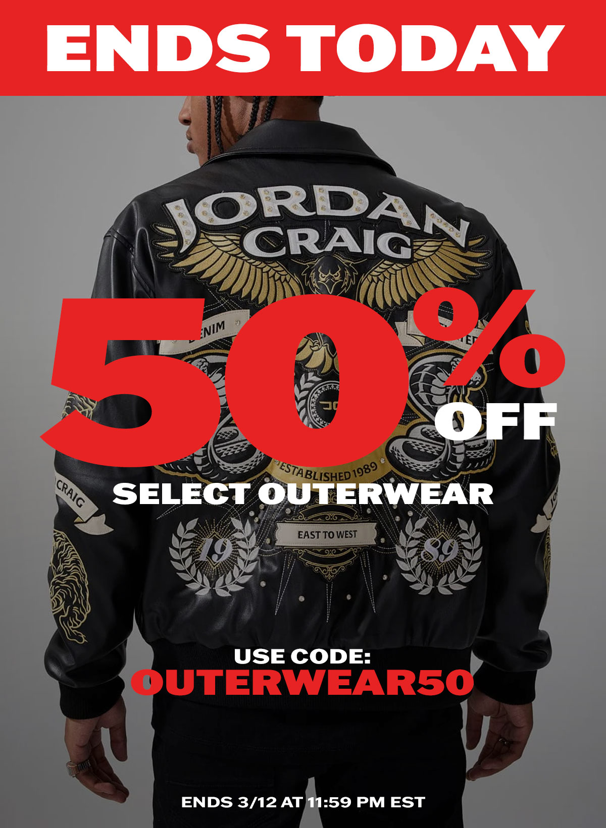 2 Day Flash Sale: 50% OFF Select Outerwear with code OUTERWEAR50