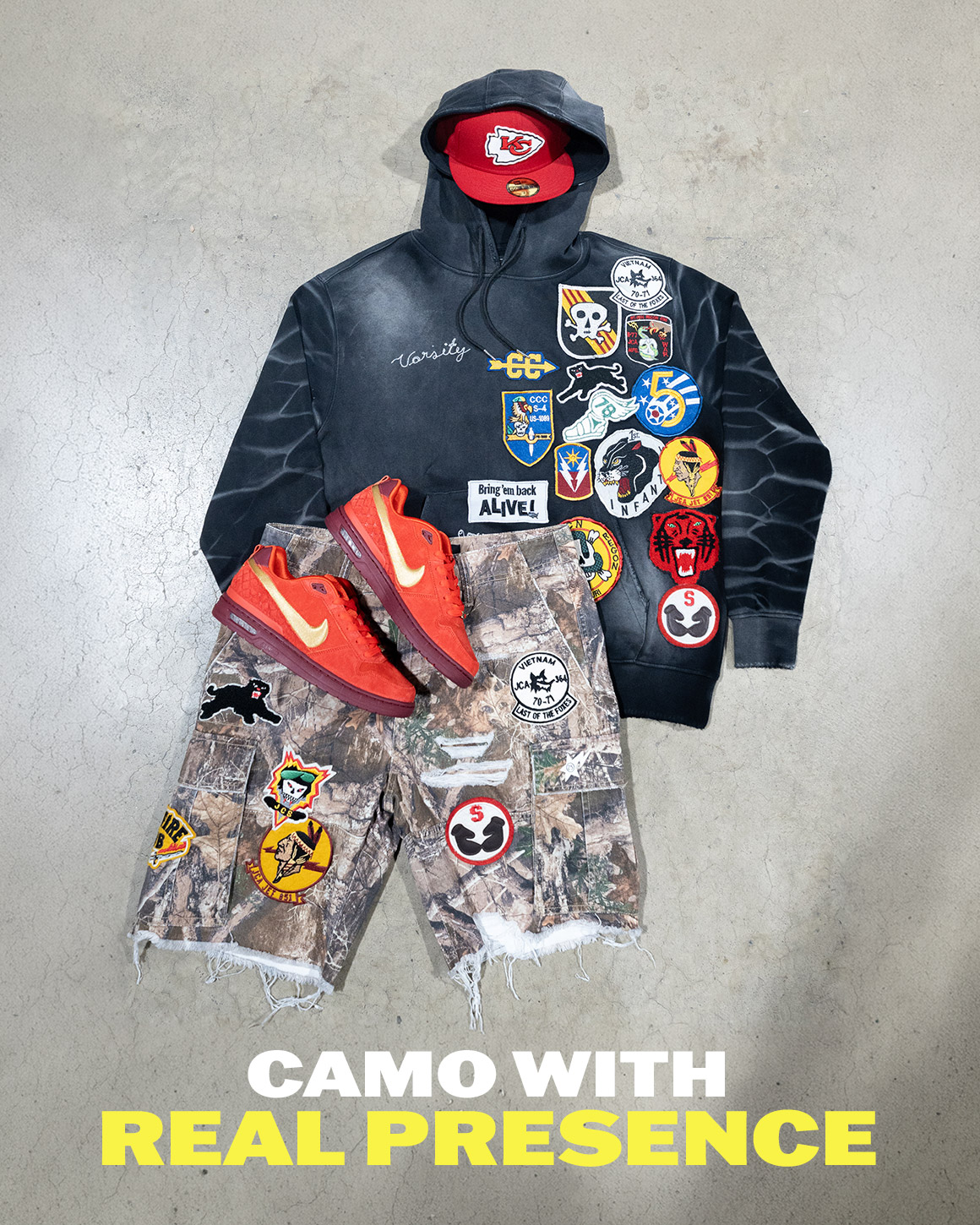 Camo with real presence.